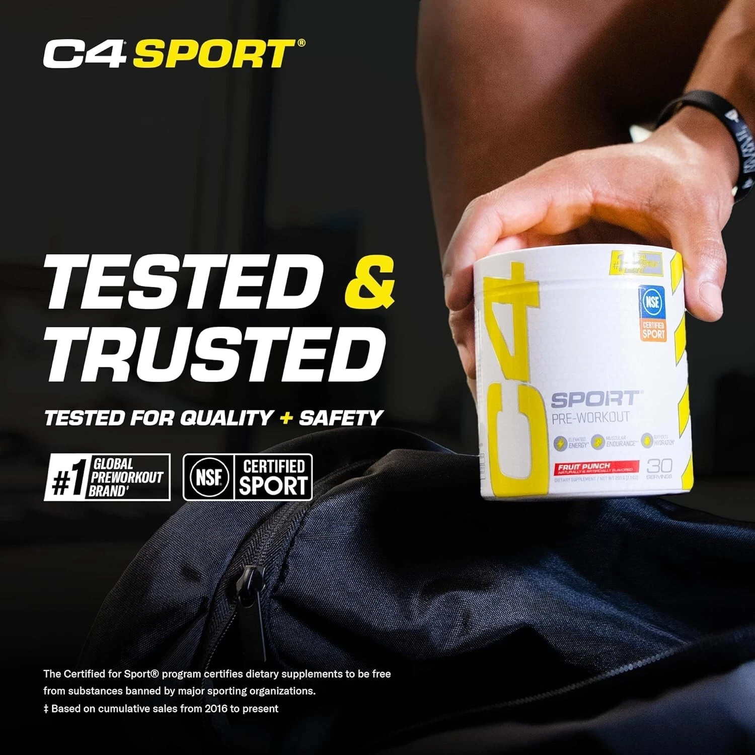 (6) Cellucor C4 Sport PRE-WORKOUT “FRUIT PUNCH” 30 Servings Best by 04/2026