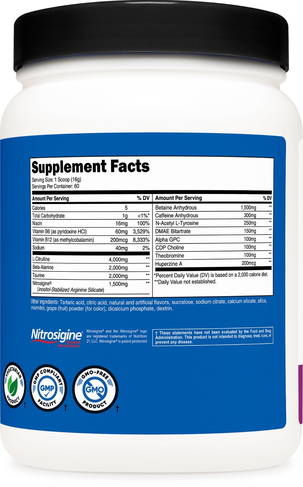 Nutricost Pre-X Xtreme Pre-Workout Complex (Grape) 60 Servings – Great Taste