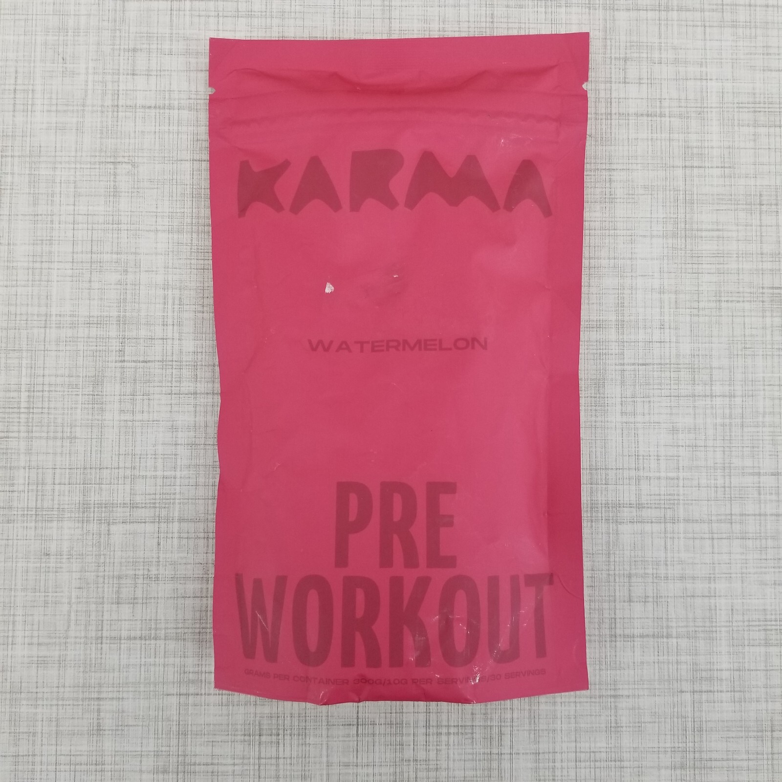 KARMA Pre Workout Watermelon Burst Drink Mix w/Caffeine Exp. 01/2026