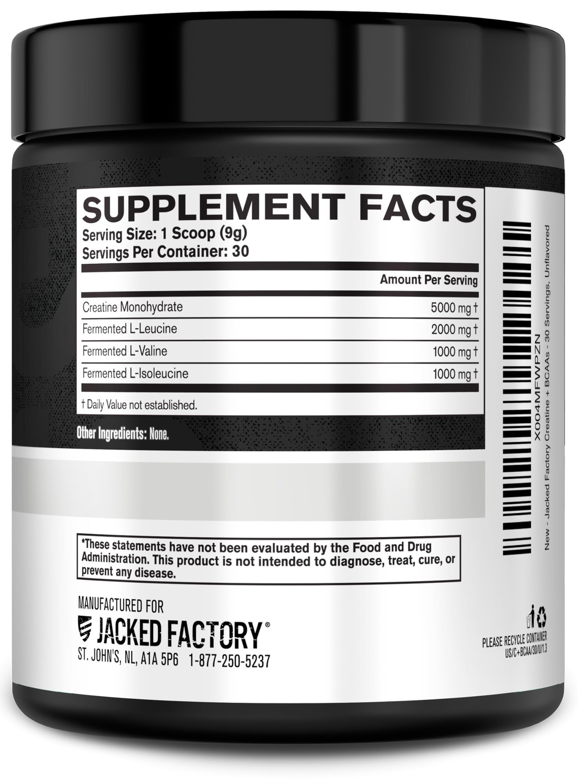 Creatine + BCAAs – Creatine Monohydrate + BCAA Powder for Increased Post-Work…