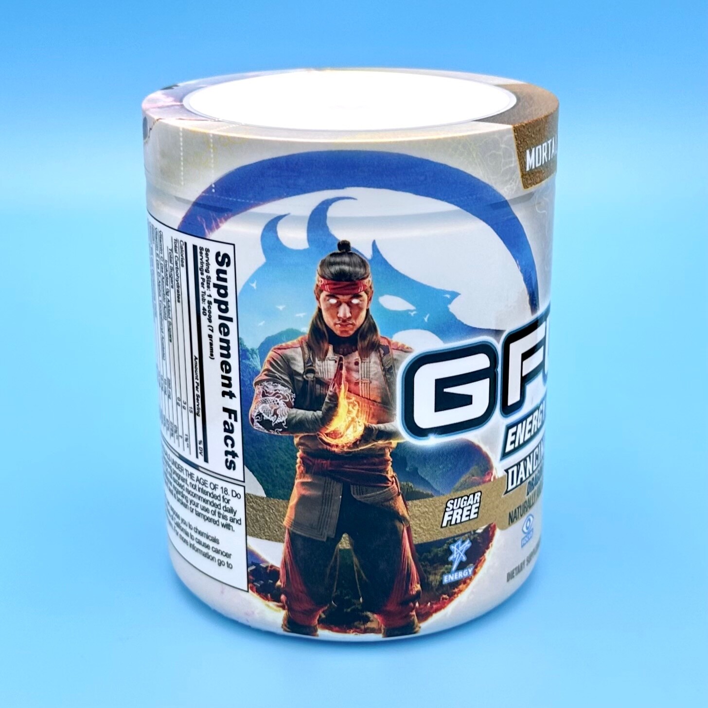 G Fuel Mortal Kombat 1 Dancing Dragon Fruit Mango Tub Energy Formula 40 Servings