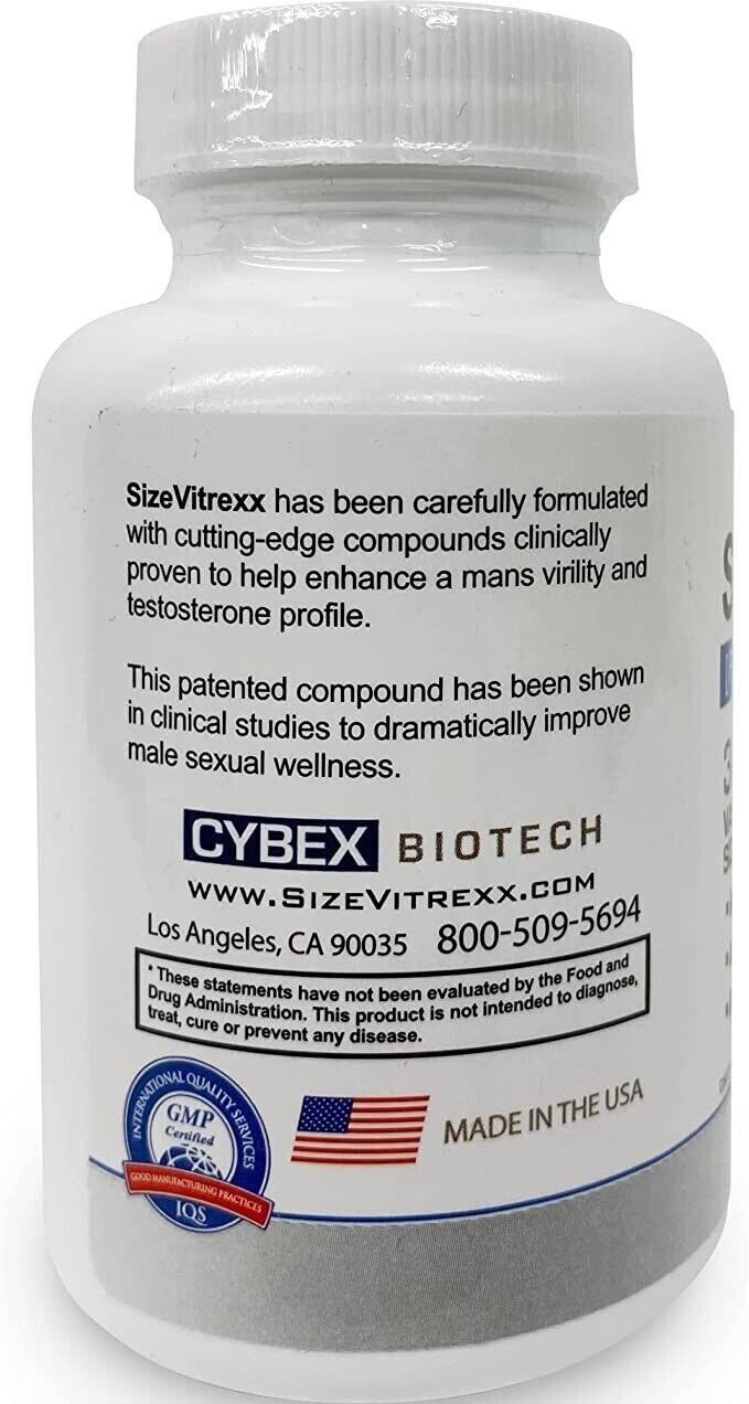 SizeVitrexx Men’s Health Supplement 3 Month Supply