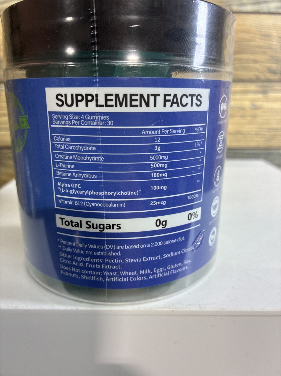 Creatine Monohydrate Gummies – 120 Count, 5000mg, Blueberry Flavor, LOT OF 2😳