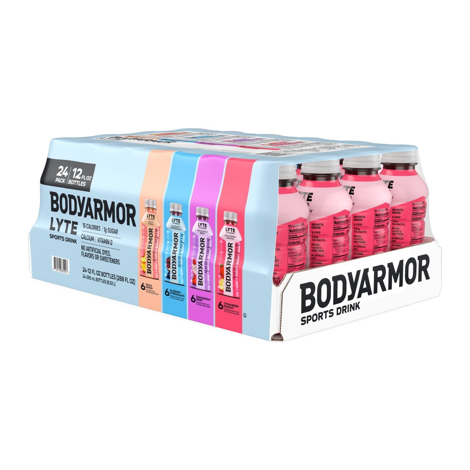 BODYARMOR LYTE Sports Drink Variety Pack Bottles, 12 fl. oz., 24 pk.