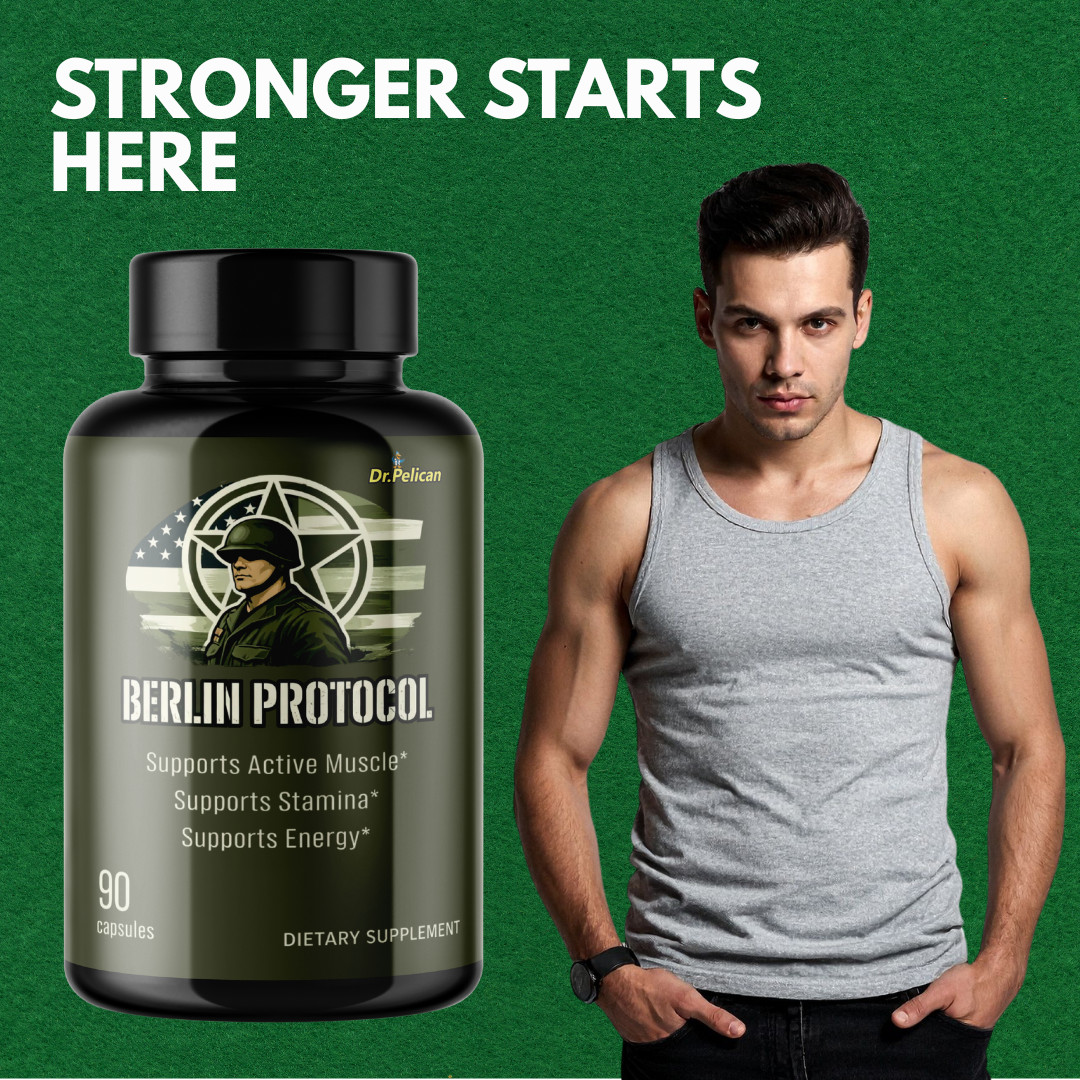 Berlin Protocol- Bodybuilding & Men’s Health Support- 4 Bottles- 360 Capsules