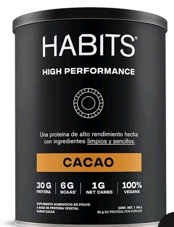 Habits Protein, Plant-Based Protein Powder, Cocoa Flavor, Gluten Free, 578g NEW!