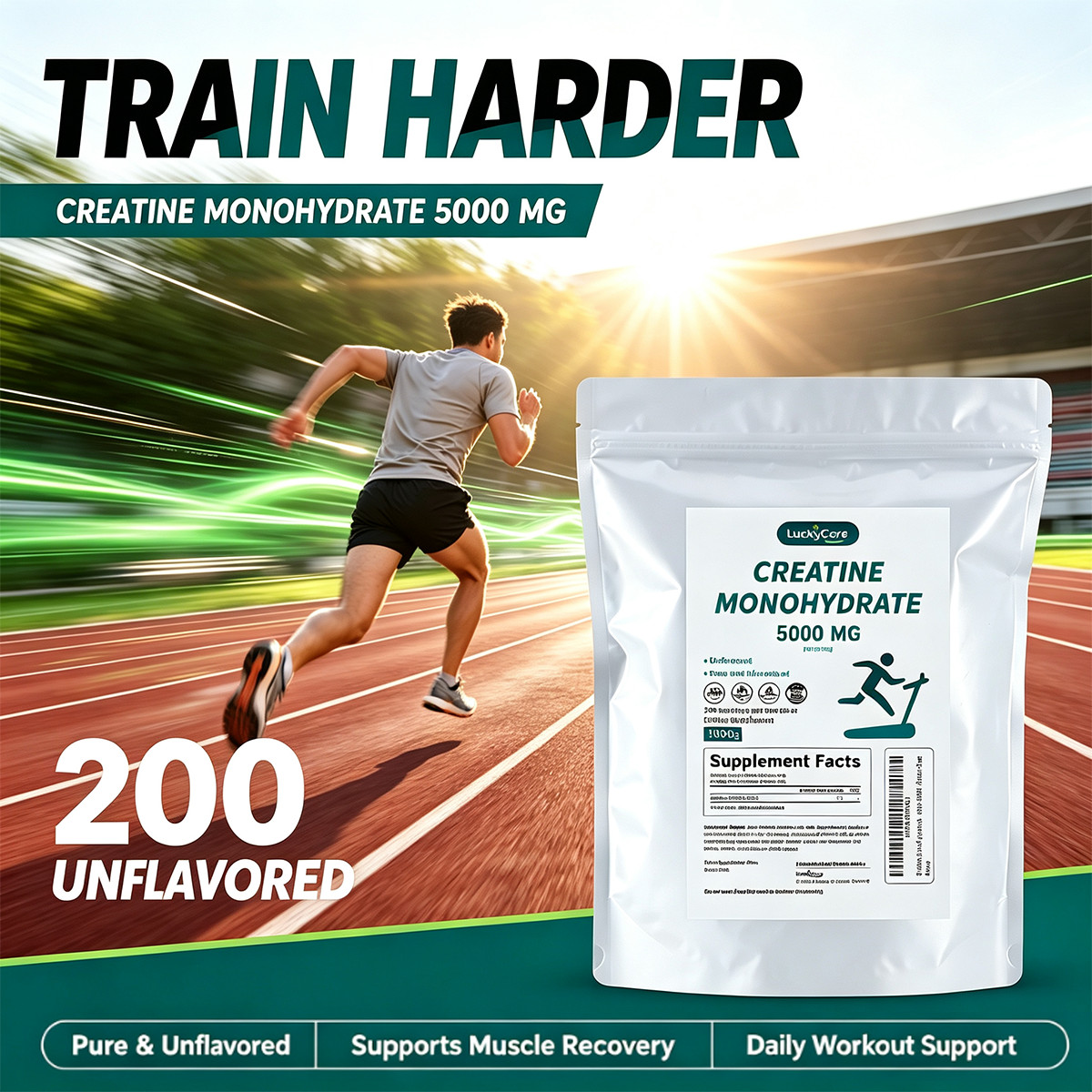 Micronized Creatine Monohydrate Powder 1000g 200 Servings for Men Women USA