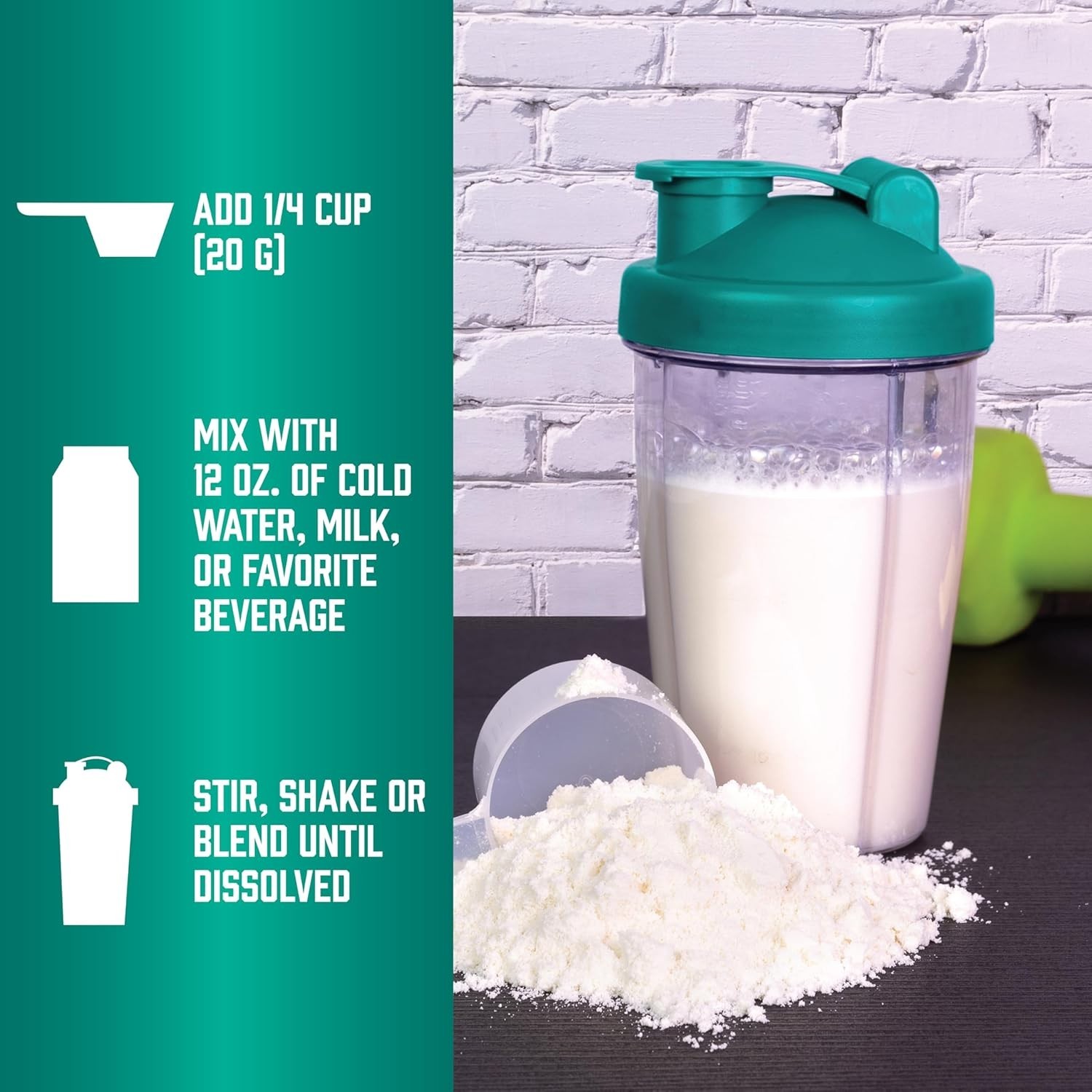 Egg White Protein Powder 1.2-Pound Unflavored 16g Protein BCAAs Sports Nutrition