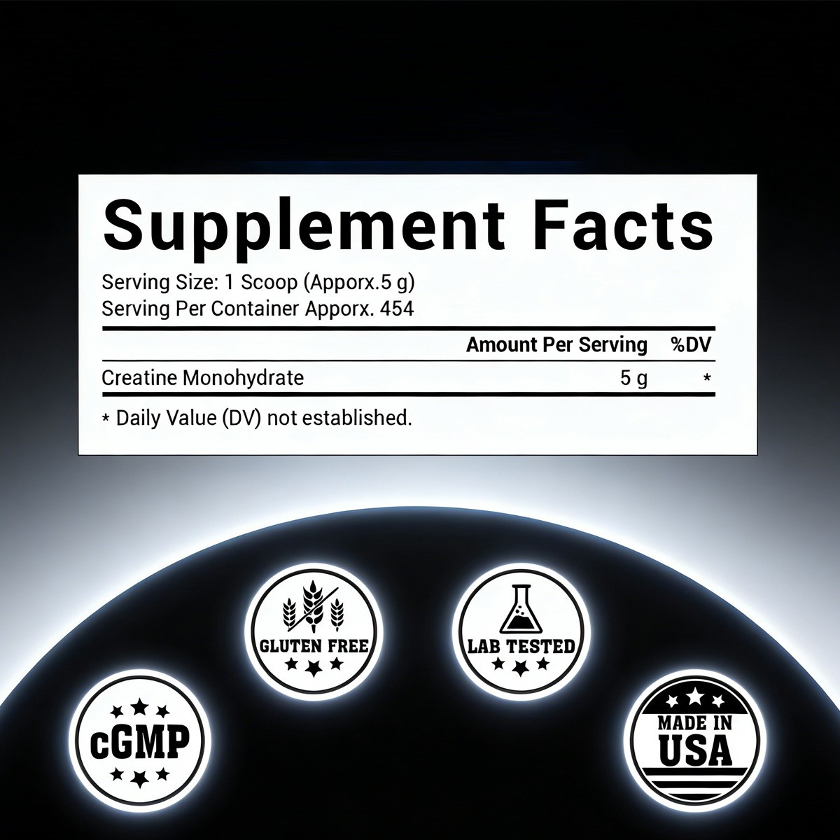 Pure Creatine Monohydrate Powder Micronized Unflavored 2.2lb 5lb 10lb Lot Sizes