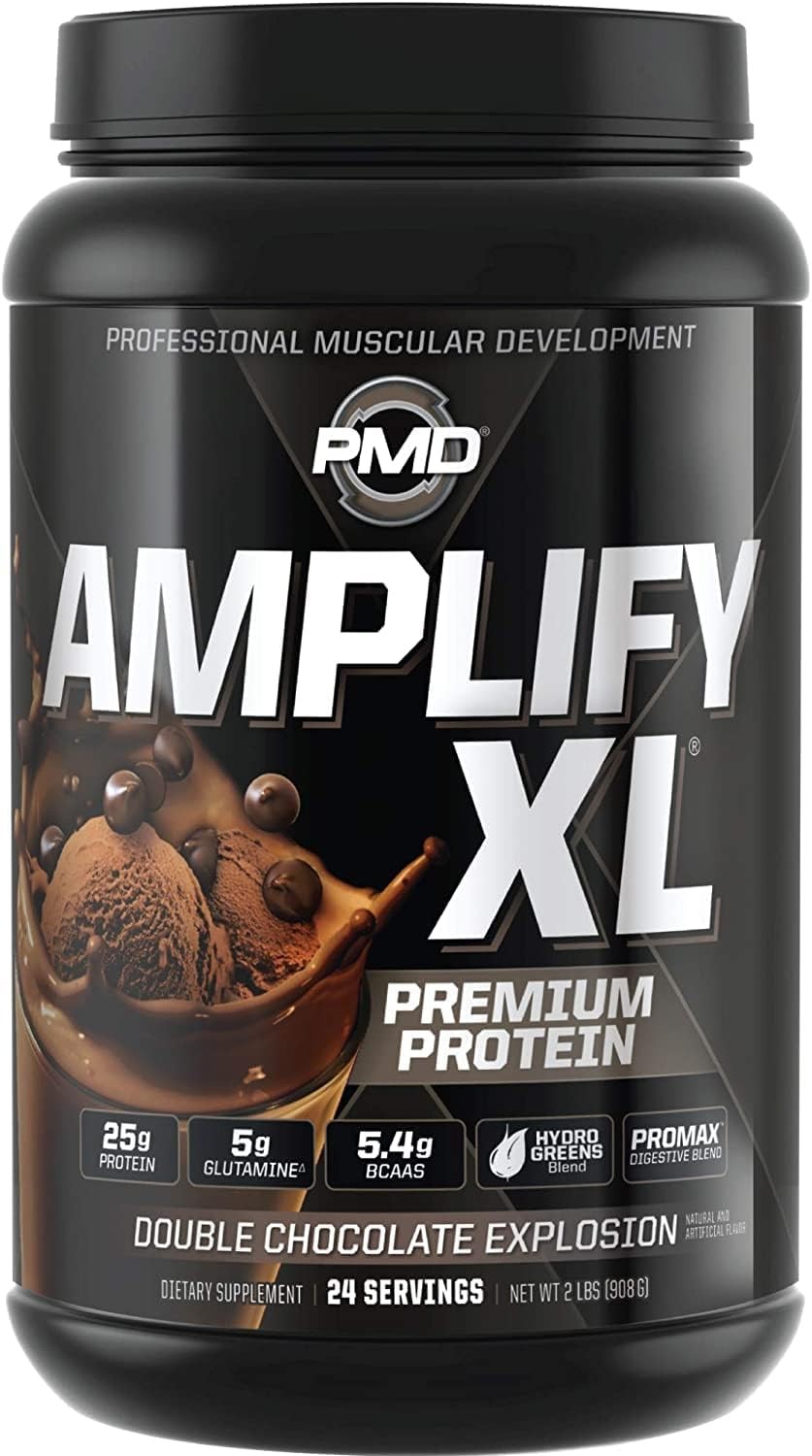 Amplify XL Chocolate Protein Powder 2 Pound Lean Muscle Recovery Supplement