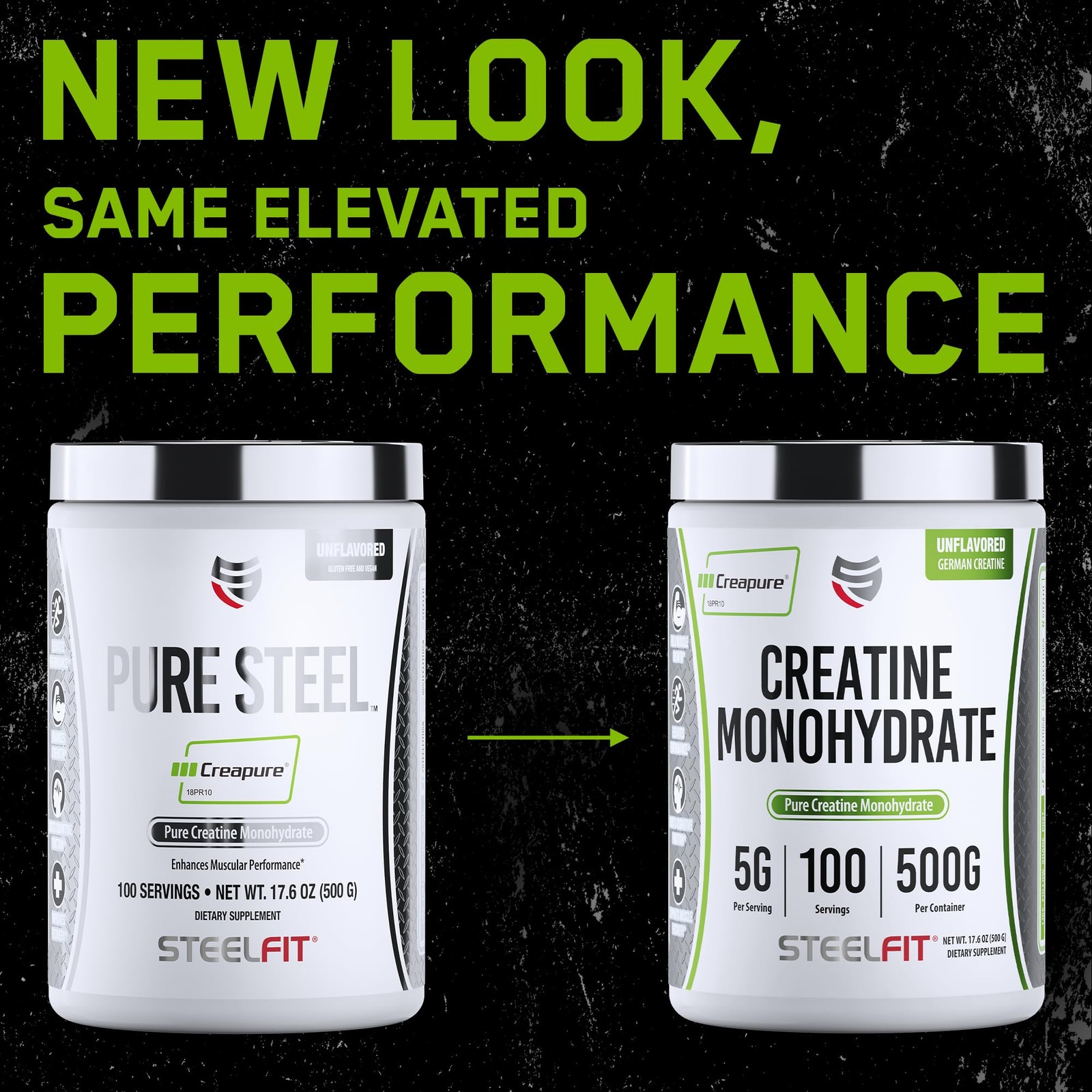 SteelFit Creapure Creatine Monohydrate Powder Unflavored – German Micronized …