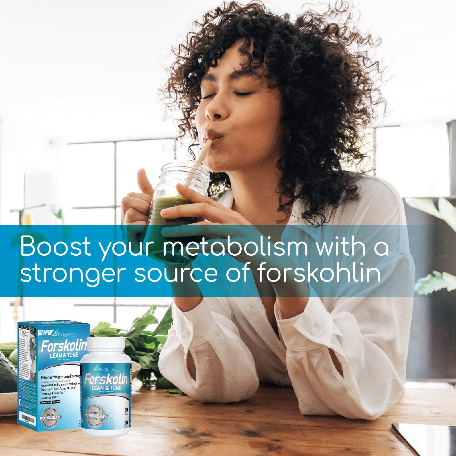 Forskolin Lean & Tone Clinically Studied Weight Loss & Body Toning Formula