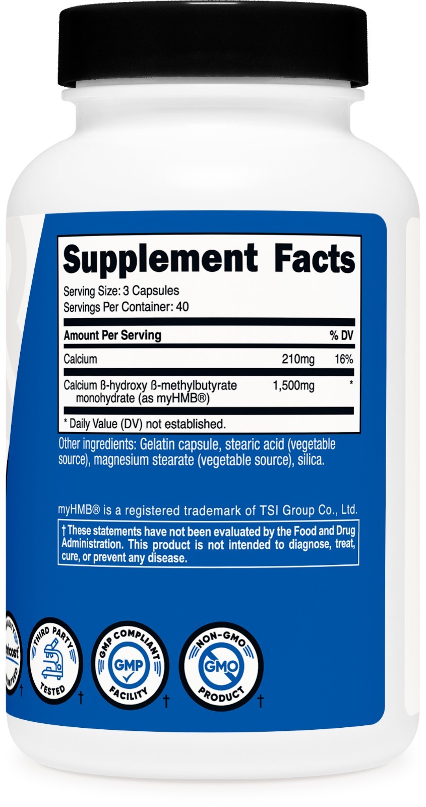 Nutricost Performance myHMB Supplement (1500mg) 120 Capsules