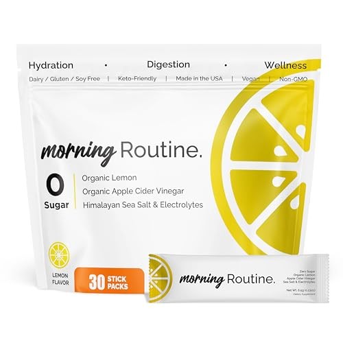 Morning Daily Hydration | Electrolyte Powder Packets | 0.23 Ounce (Pack of 30)