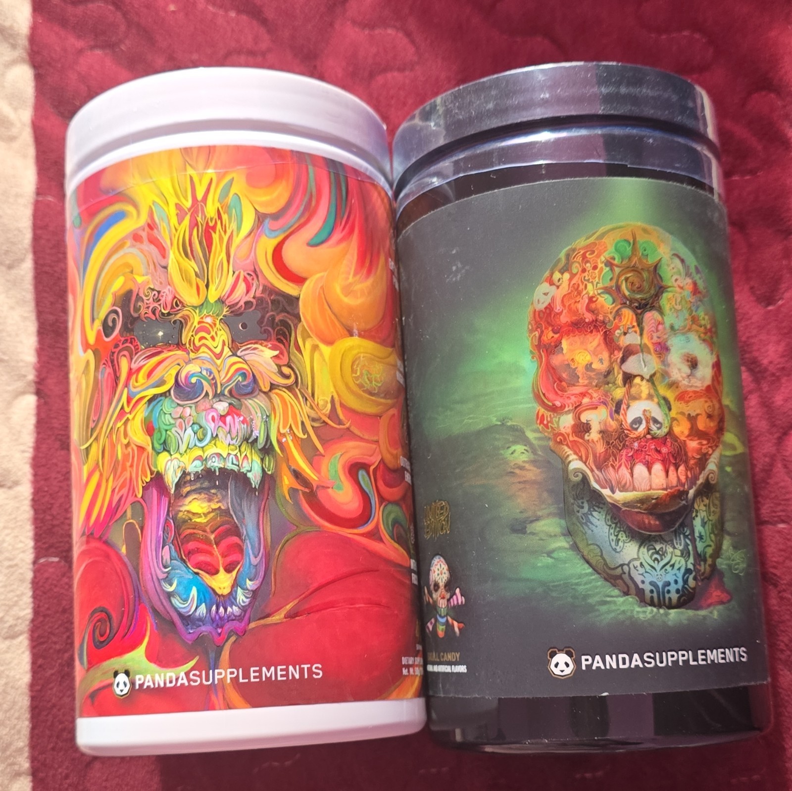 PandaSupplements Pre-Workout Powder Chaos CognatiQ Dynamine 17.66oz 18.46oz