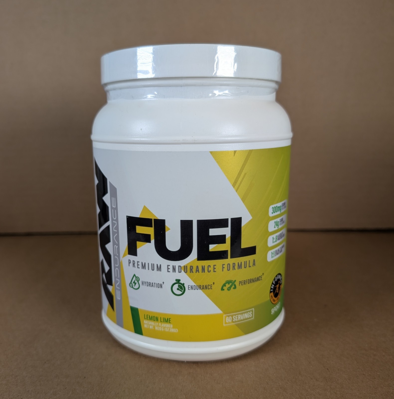 RAW Fuel Premium Endurance Supplement Powder Lemon Lime 60 Serving EXP: 07/2026