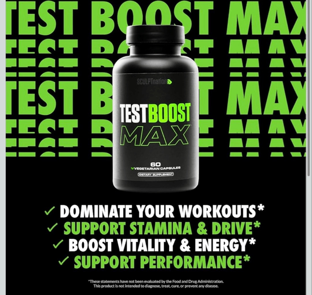 TEST BOOST Max Sculptnation Build Muscle Men Fat Weight Loss Multivitamin NEW