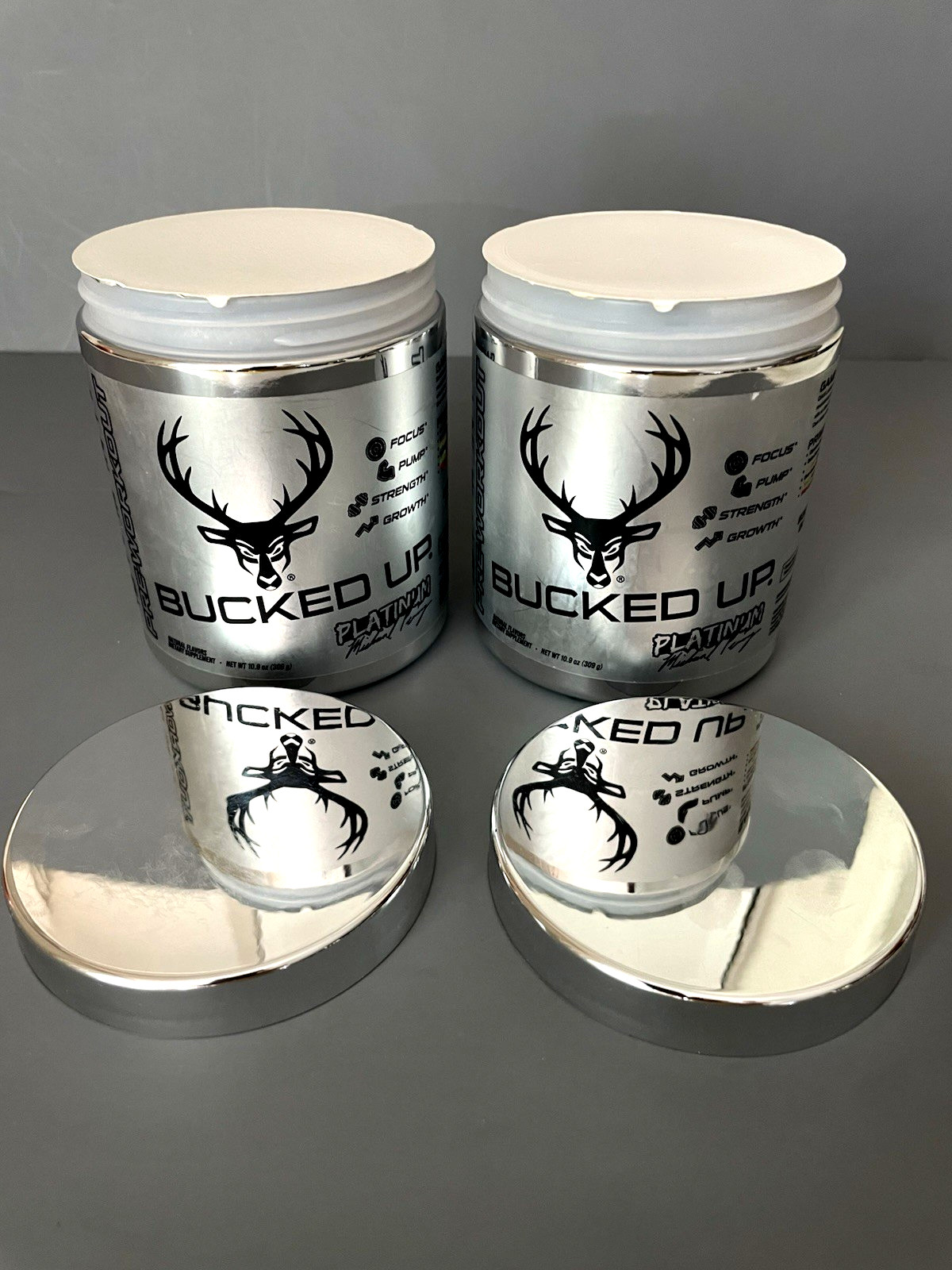 X2) BUCKED UP PLATINUM Pre Workout (30 Servings) EXP 10/27 CHERRY COCONUT