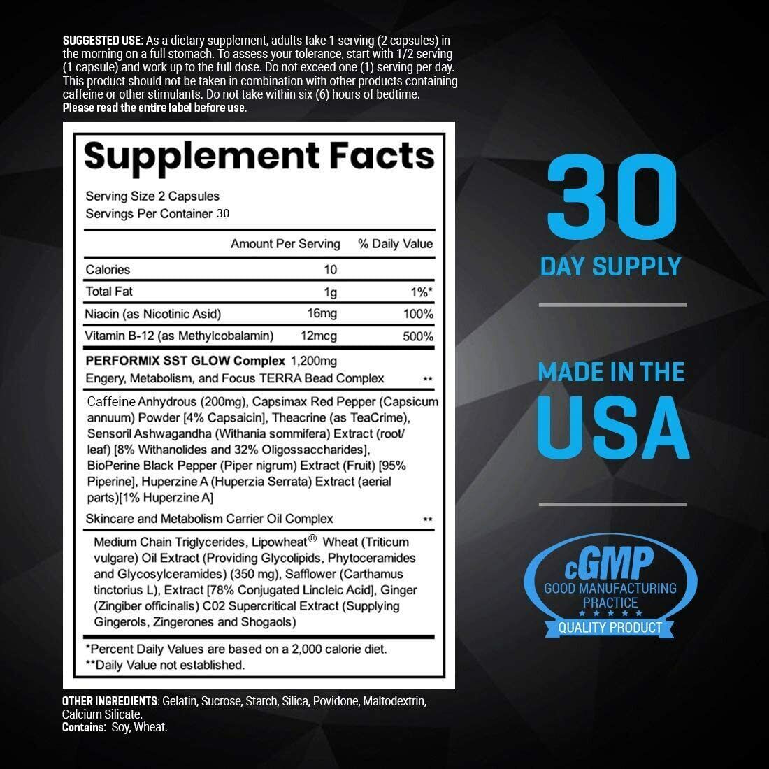 Performix Super Male T v2x, 120 capsules, SST Glow, TCP – Nootropic, CLA & Multi