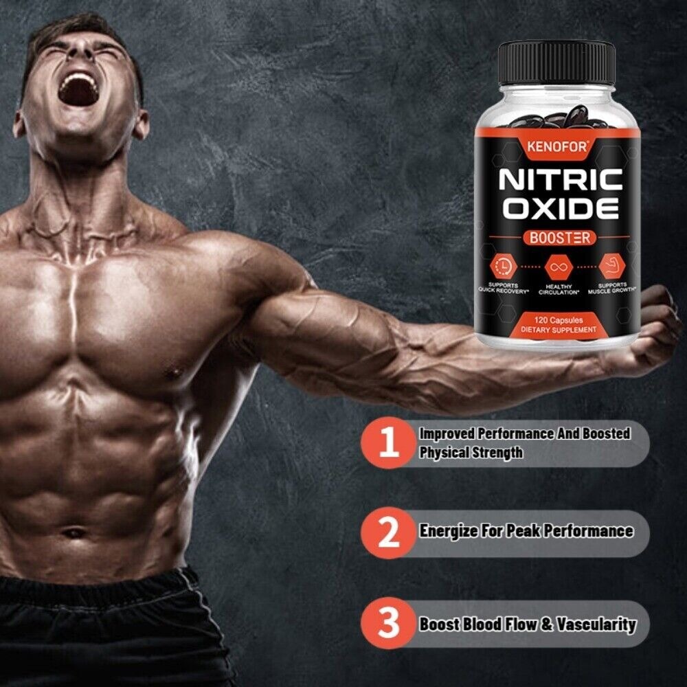 Nitric Oxide Booster Supplement – L-Arginin, L-Citrulline 1500mg –