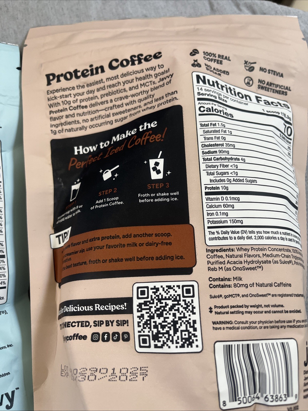 (2) Variety Javvy Vanilla & MOCHA Protein & Instant Iced Coffees ☕️