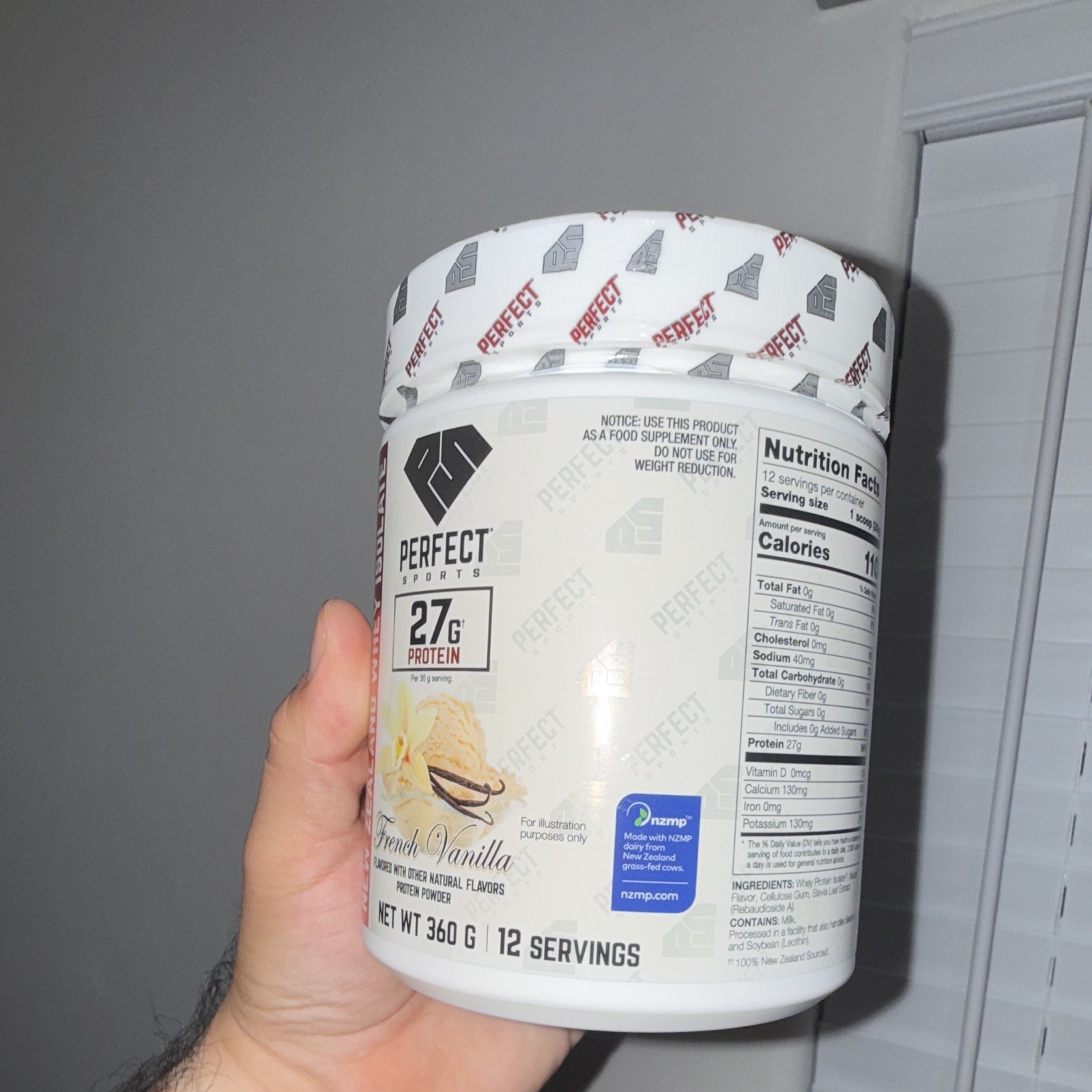 Diesel New Zealand Whey Protein Isolate Powder French Vanilla 360g Gluten-Free