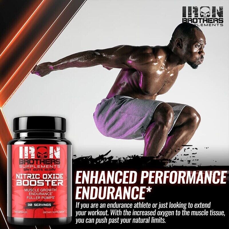 Nitric Oxide Booster Enhancement Supplements Enhanced Performance 30-120 Pills