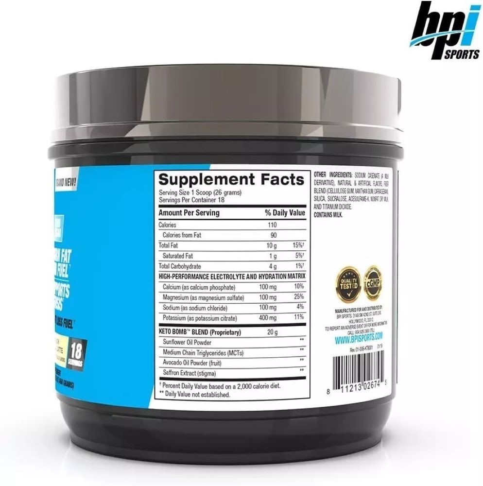 KETO BOMB BPI Sports FRENCH VANILLA LATTE Keto Diet Coffee Creamer 8/22 MCT’s