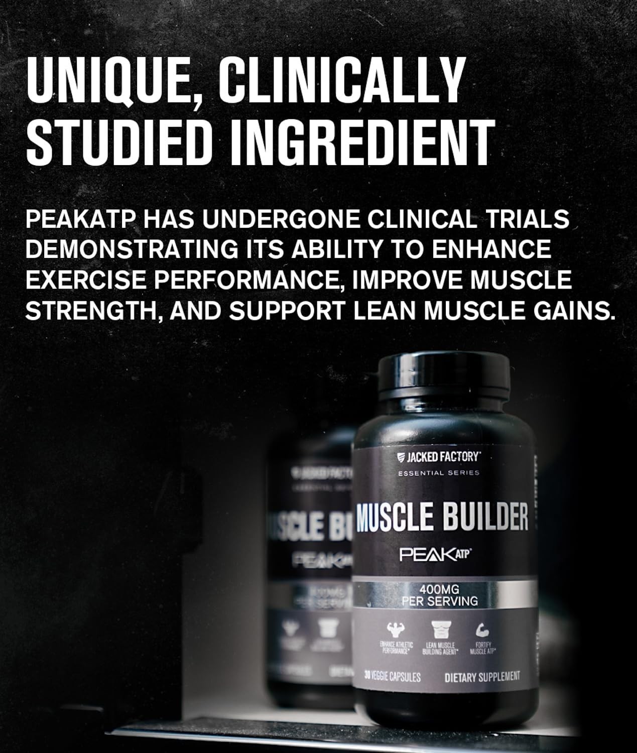 Essentials Muscle Builder – ATP Muscle Builder for Men with Peak ATP to Support