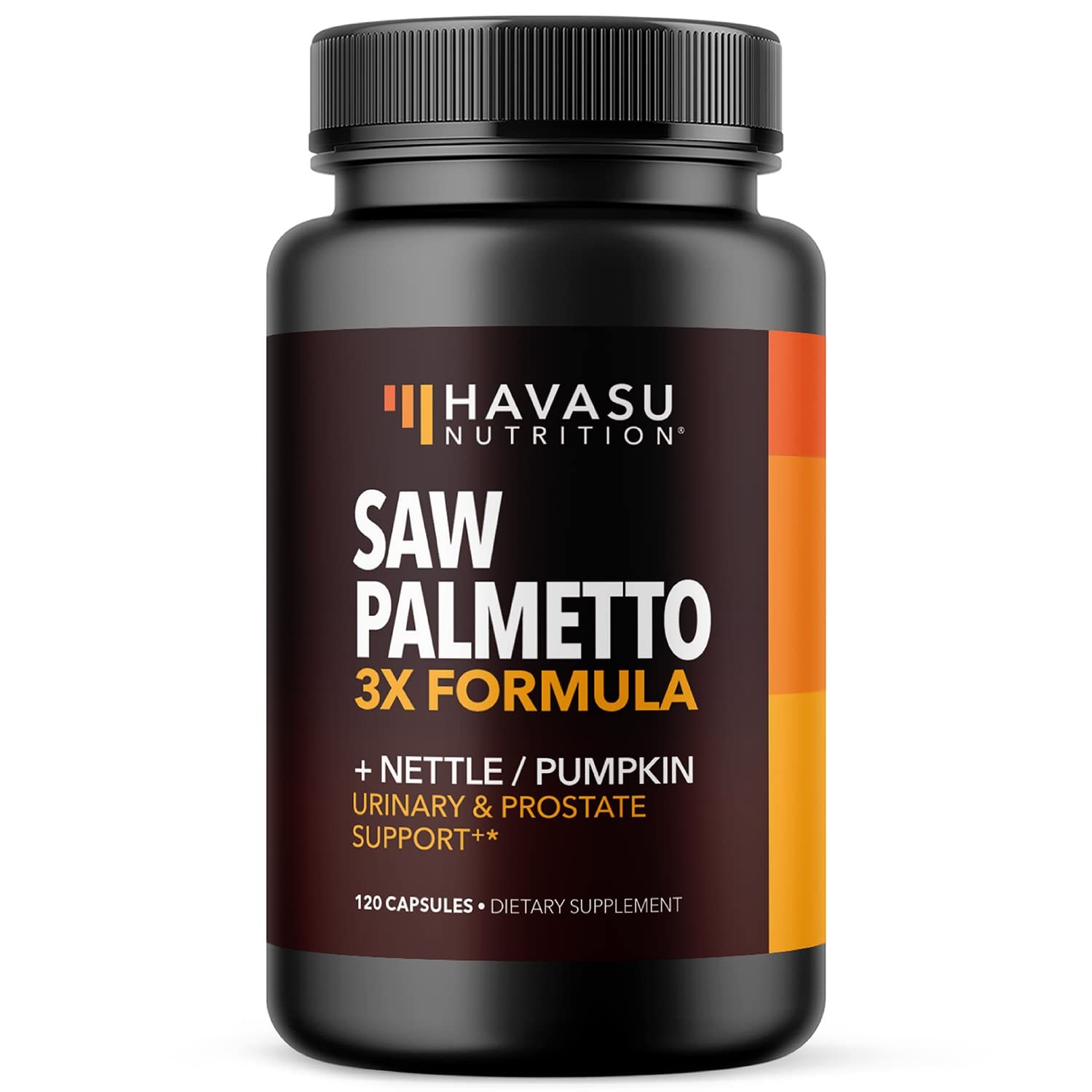 Saw Palmetto Supplement with Stinging Nettle and 120 Count (Pack of 1)