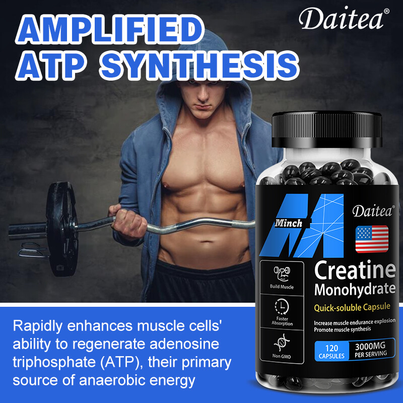 Creatine Capsules – Increases Muscle Endurance Explosion,Muscle Booster