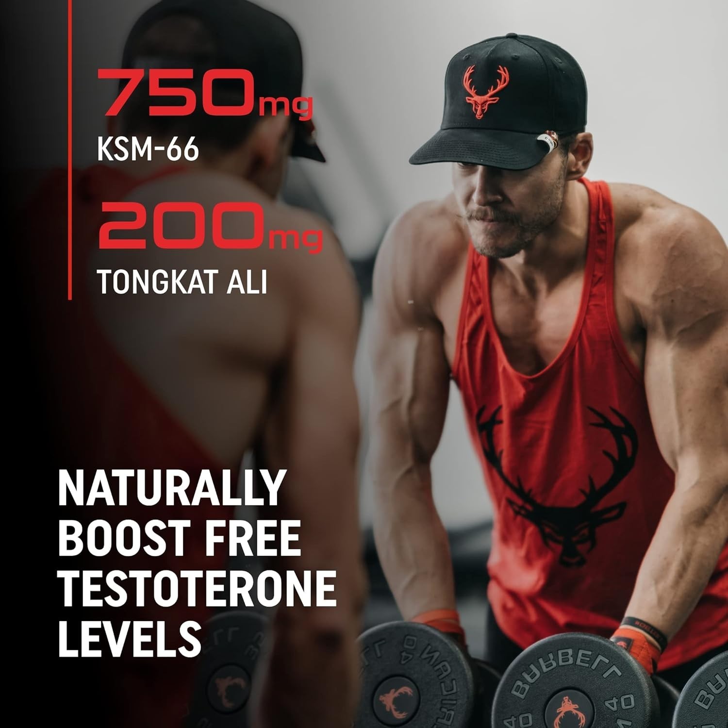 Bucked Up RUT Testosterone Booster Men Hormone Balance Muscle Gain 90 Caps 2X