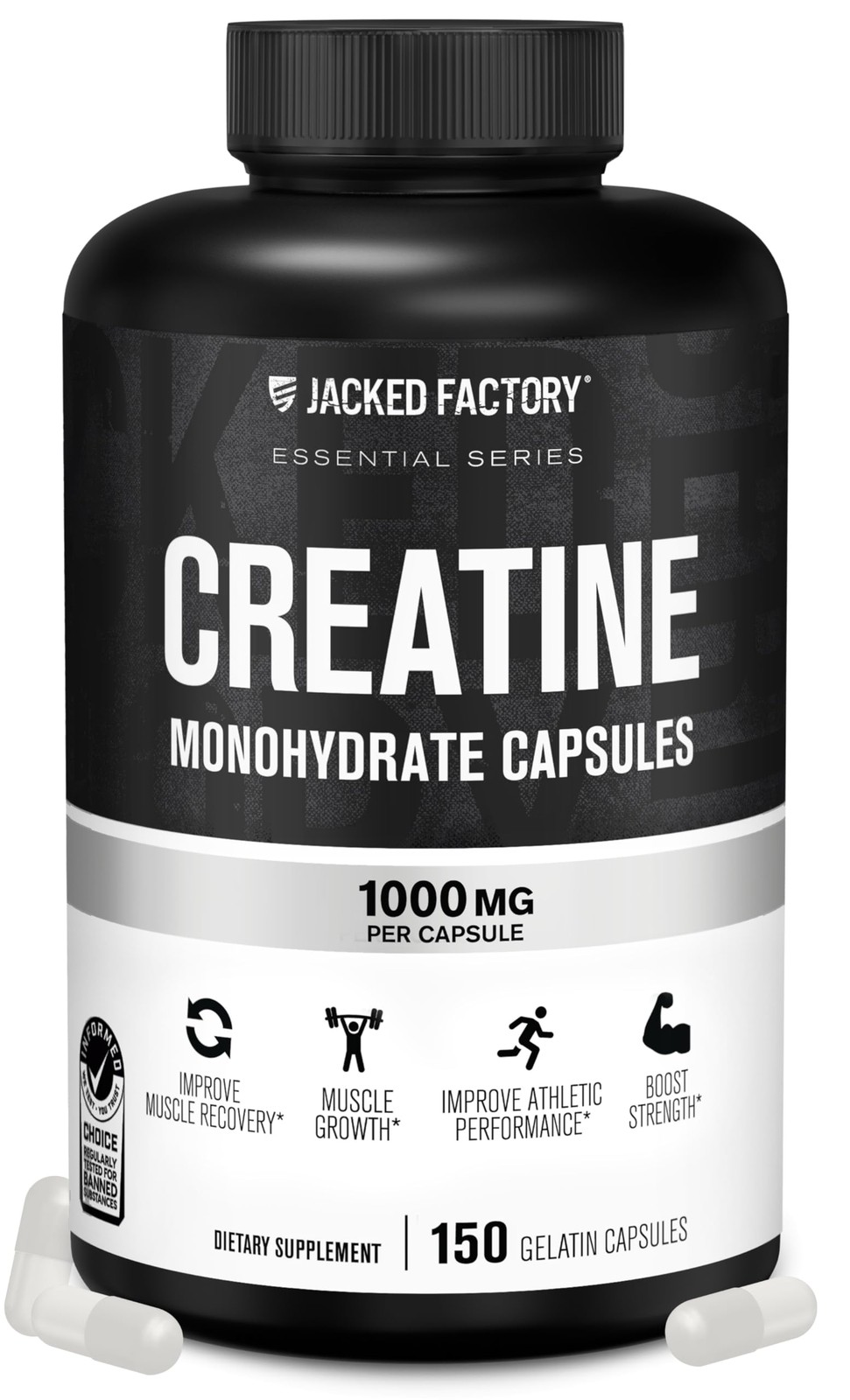 Creatine Monohydrate Capsules – Creatine Pills for Muscle Growth, Increased S…