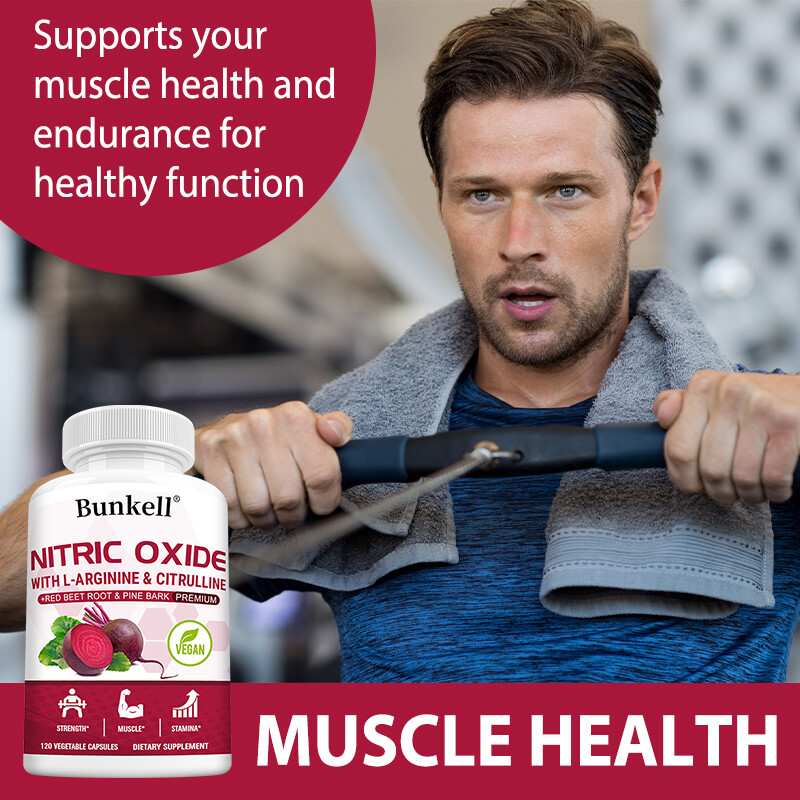 Nitric Oxide Booster Supplement – L-Arginine, L-Citrulline & Red Beet Root