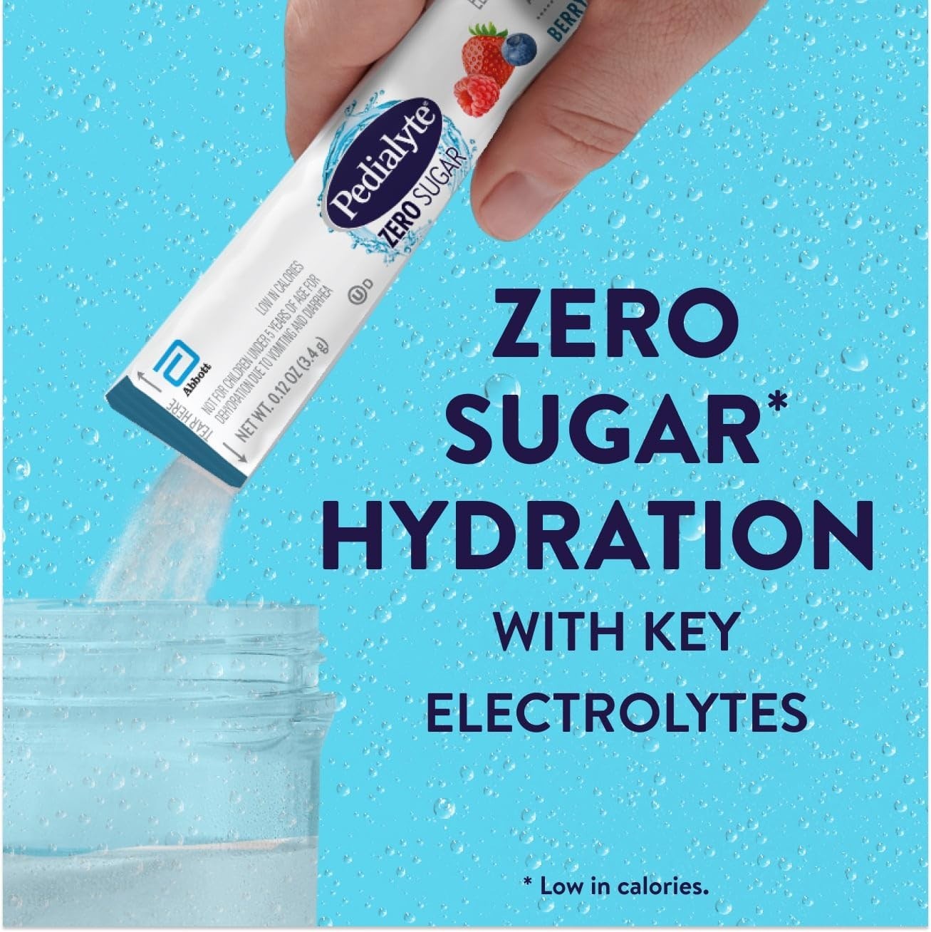Electrolyte Drink Mix Zero Sugar | Hydration with Key Electrolytes | Low-Calorie