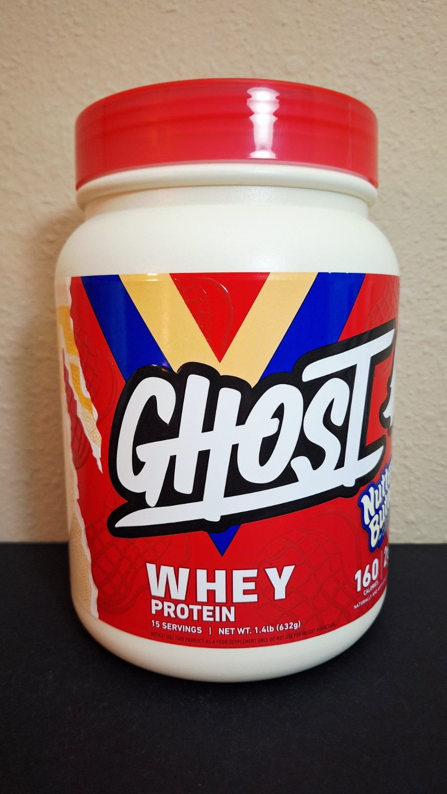 GHOST Whey Protein, Nutter Butter 🥜 1.4lbs, 26G Protein, 15 Servings, 10/2027✨️