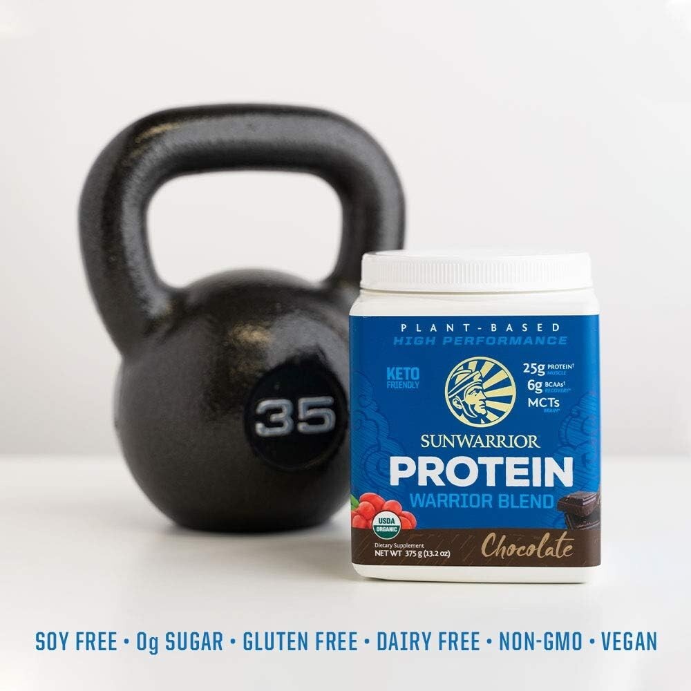 Sunwarrior Vegan Protein Powder with BCAA Organic Hemp Seed Protein, 375g