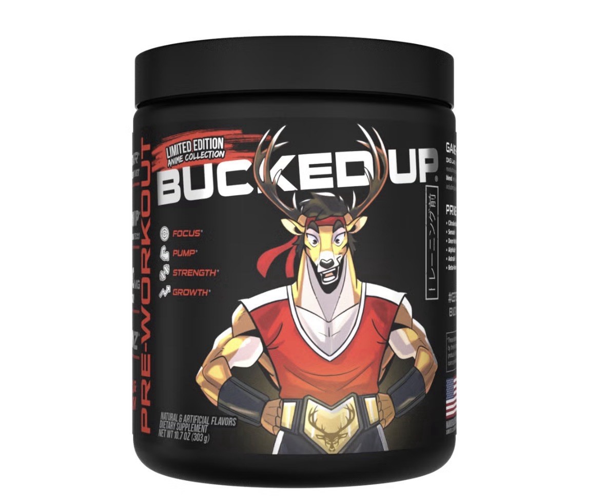 BUCKED UP PRE-WORKOUT Pump Focus Energy Endurance Strength Growth 30 Servings
