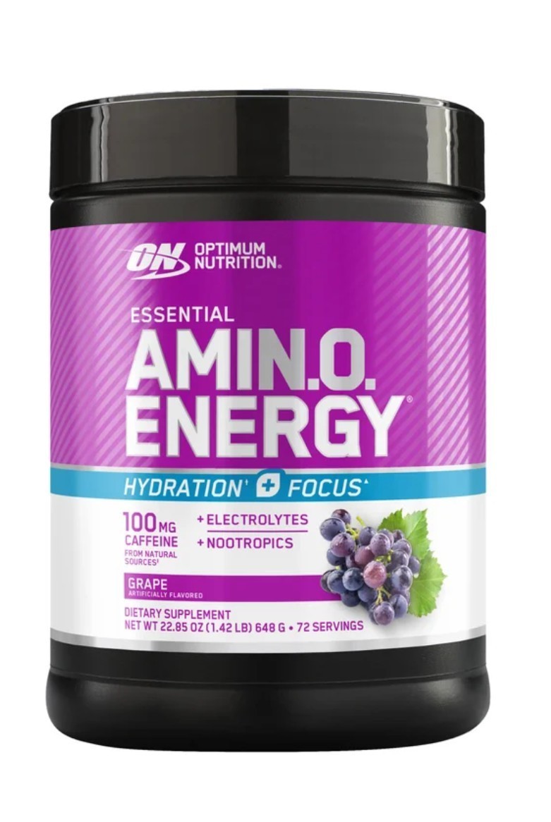 (2x) 1.42 Lb 72 Servings Optimum Nutrition Amino Energy Grape 22.85oz 12/22/2027