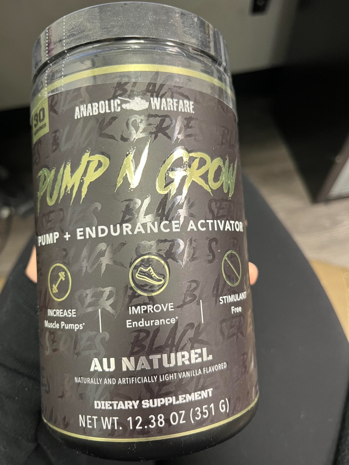 Anabolic Warfare Pump-N-Grow Muscle Pump Supplement Caffeine Free Pre UNFLAVORED