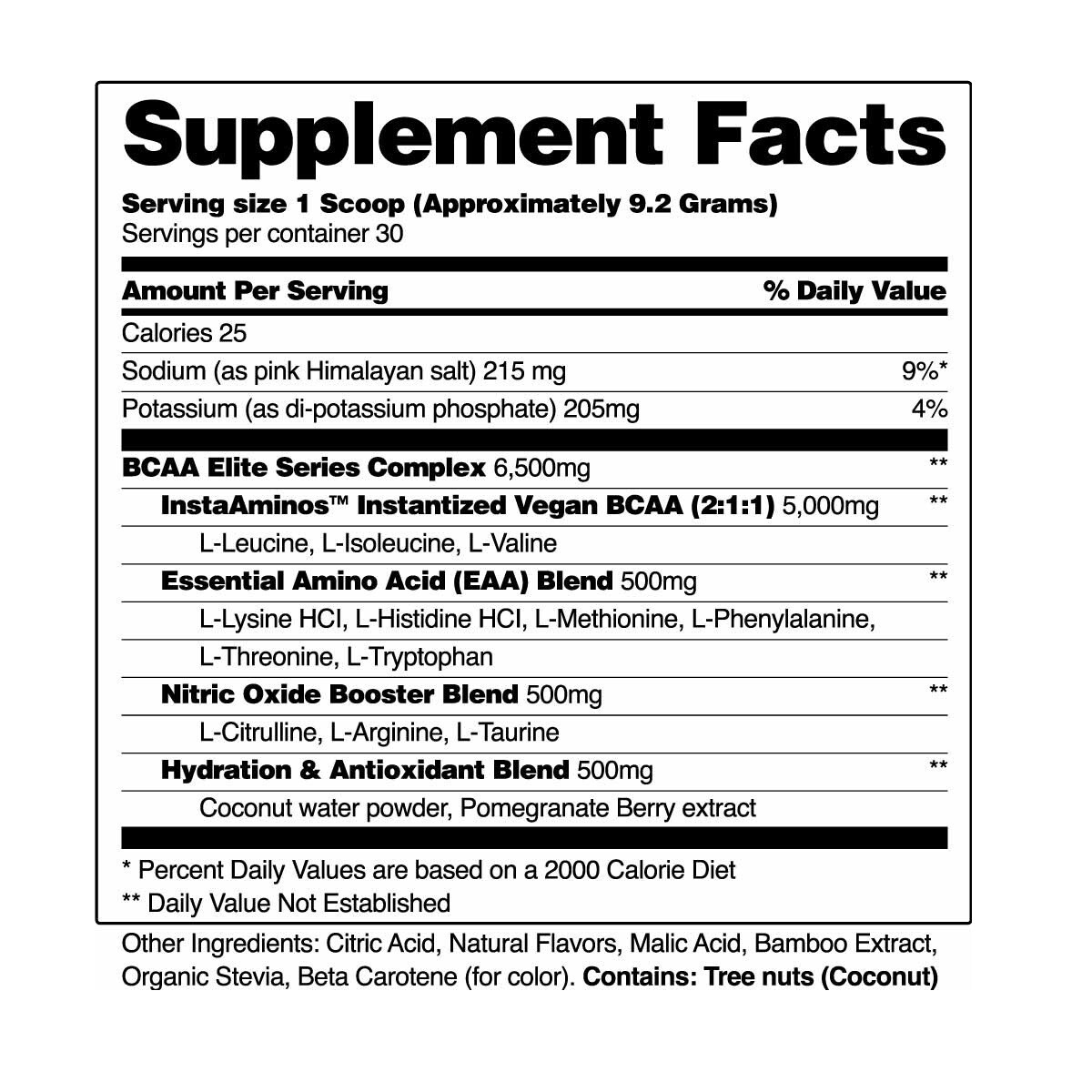Snap Supplements Peach Mango BCAA Powder – Amino Energy – 2 Pack