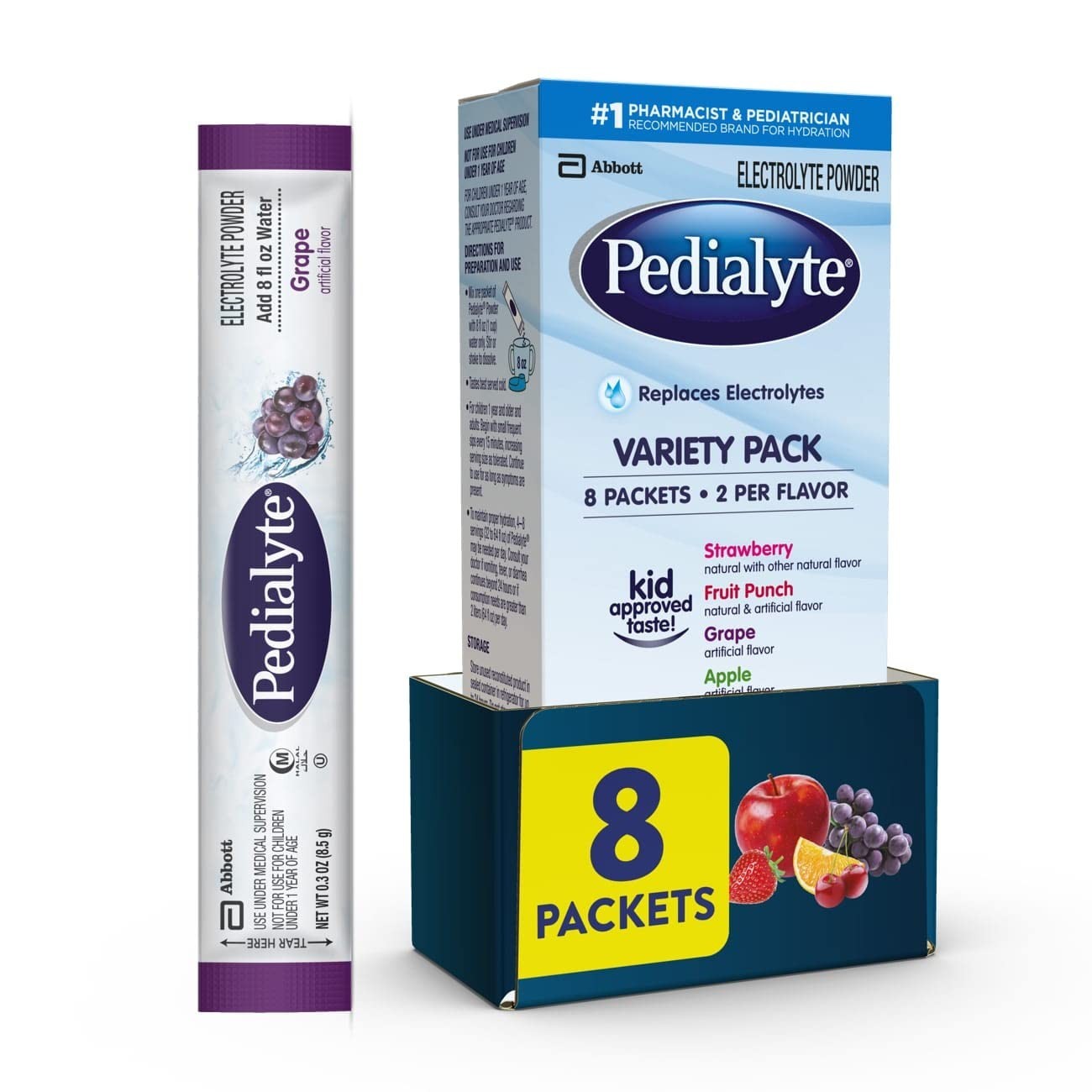 Electrolyte Powder | Hydration Drink for Kids & Adults | Variety Pack: Grape,…