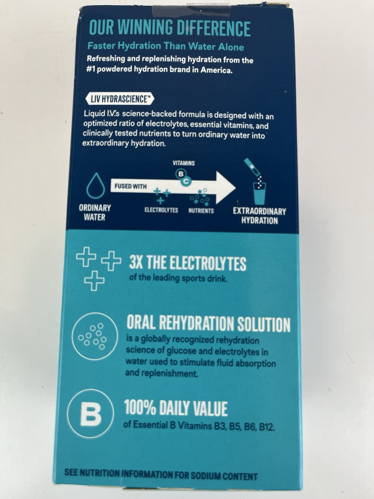 Liquid IV Hydration Multiplier Blue Cotton Candy 10 Servings Electrolytes Vegan
