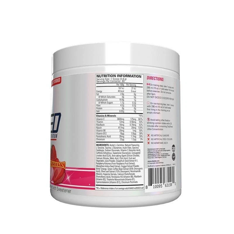 EHP Labs OxyShred Ultra Cosmic Blast Strawberry Energy Powder 60 Servings