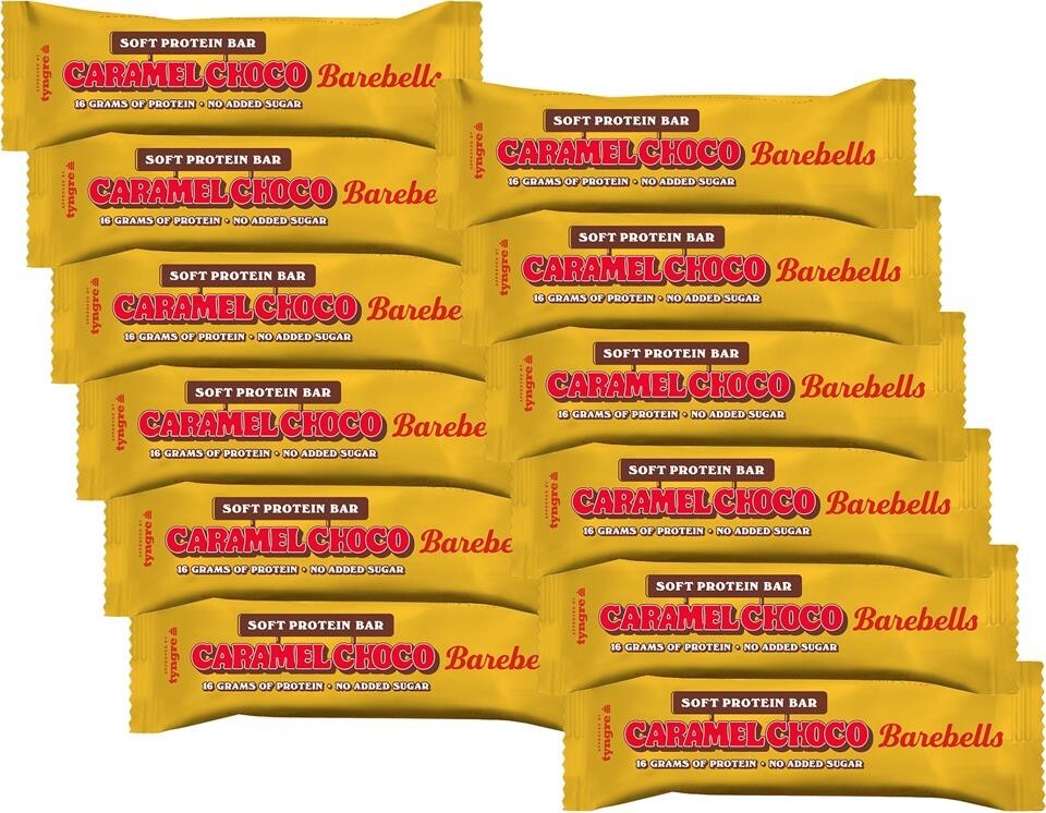 Barebells Soft Protein Bar Caramel Choco 12 Bars Barebell Bars Chocolate