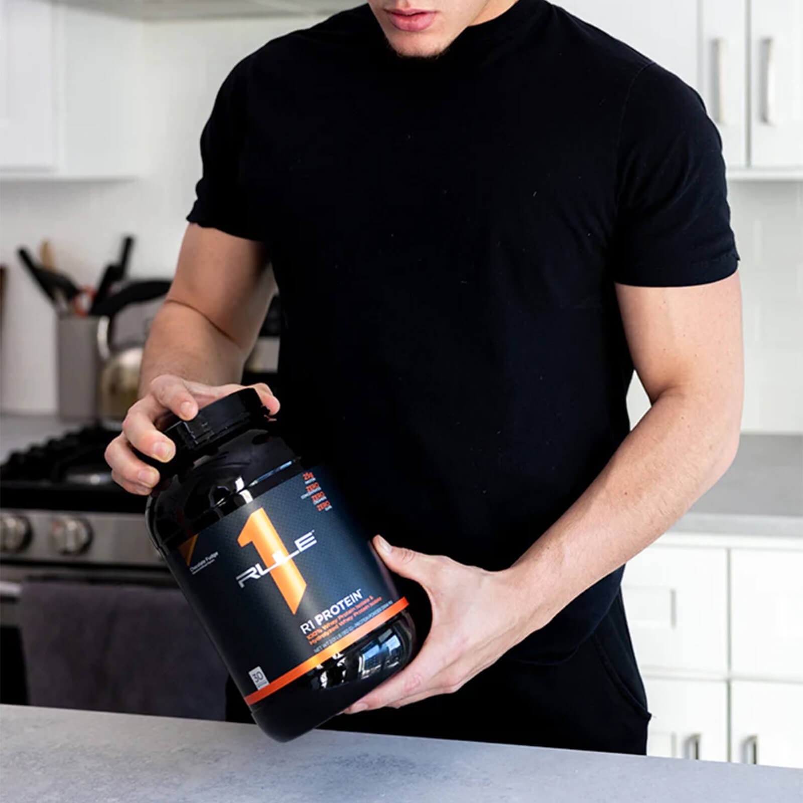 RULE 1 Protein Chocolate Peanut Butter Whey Protein Isolates Hydrolysate 1.98 lb
