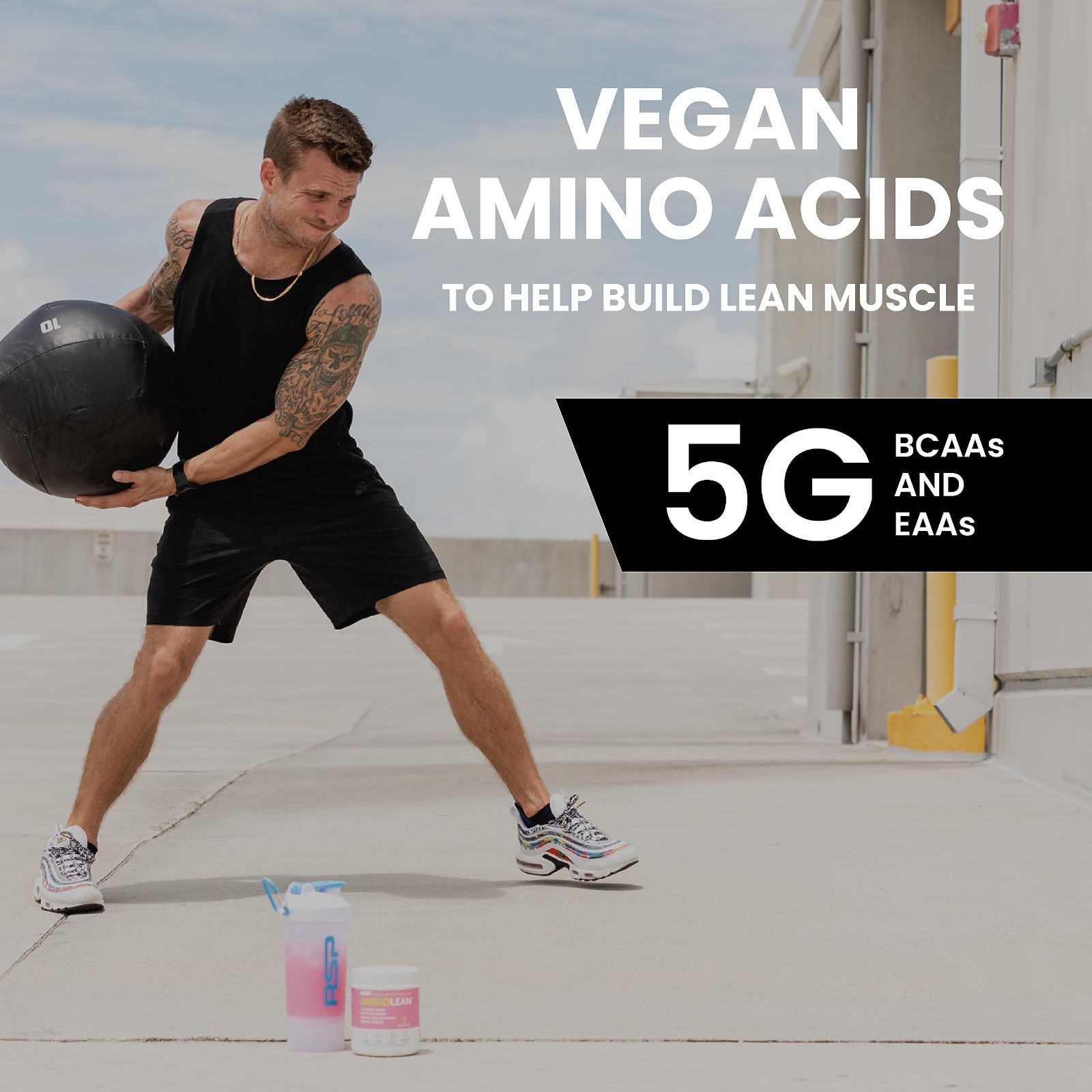 Vegan Pre Workout Powder – Natural Amino Energy, BCAA + EAA, Jitter-Free, Zero S