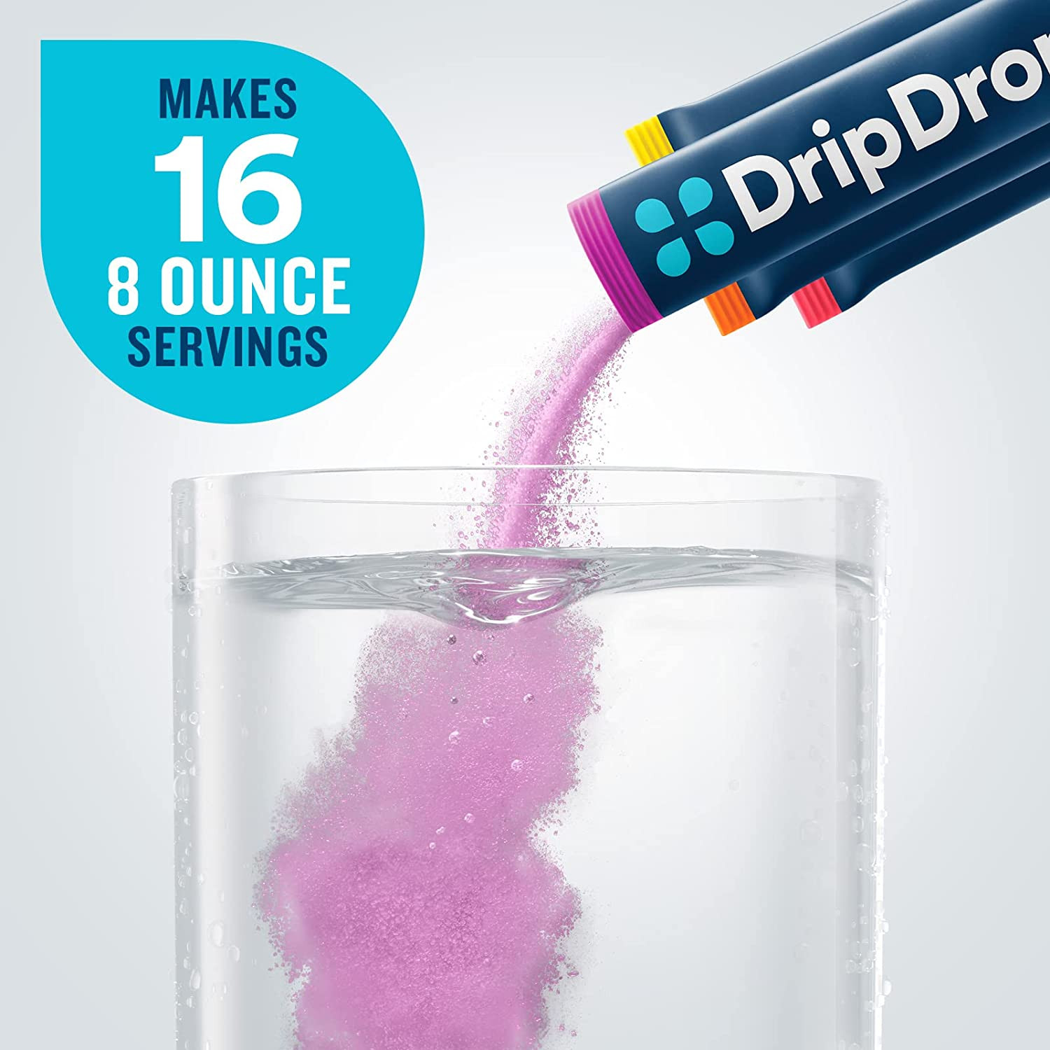 Dripdrop Hydration – Electrolyte Powder Packets – Watermelon, Berry, Orange, Lem