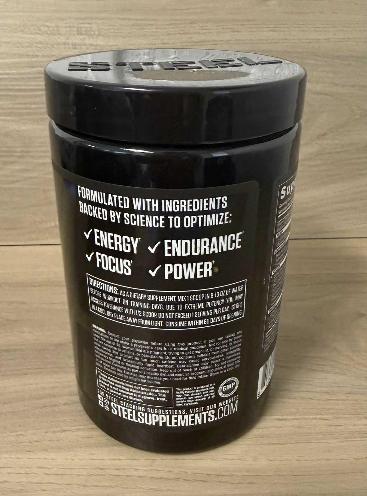 Steel Supplements Charged Pre-Workout Strawberry Watermelon