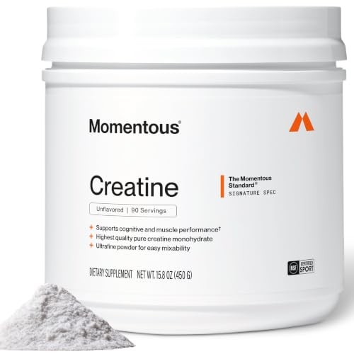 Creatine Monohydrate Powder 5g 90 Servings Strength Muscle